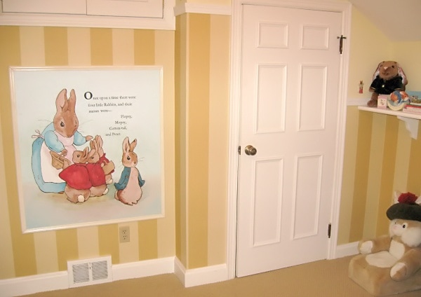 Molding added to plain door