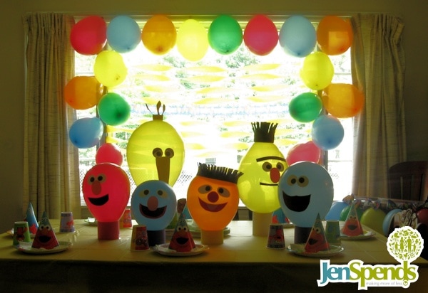 Sesame Street party decorations