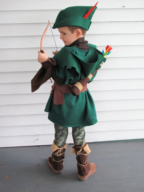 Kids DIY Robin Hood costume