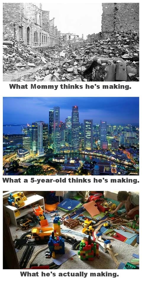 A boy's imagination