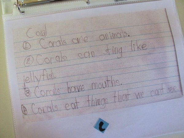 note taking skills in kindergarten