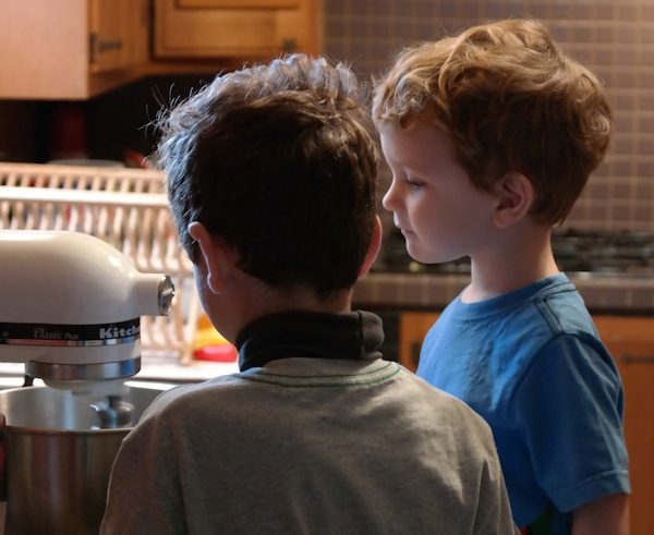 Boys baking