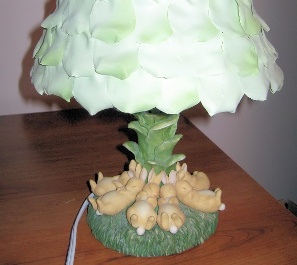 Our Sweet Beatrix Potter Nursery Theme, Flopsy Bunny Lamp Shade