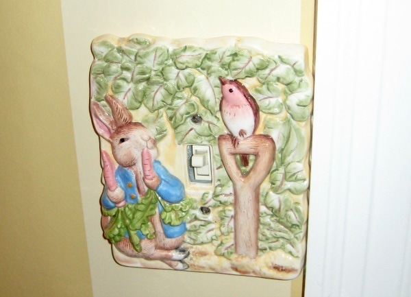 Peter Rabbit switch plate