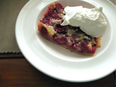 Raspberry Lemon Clafoutis