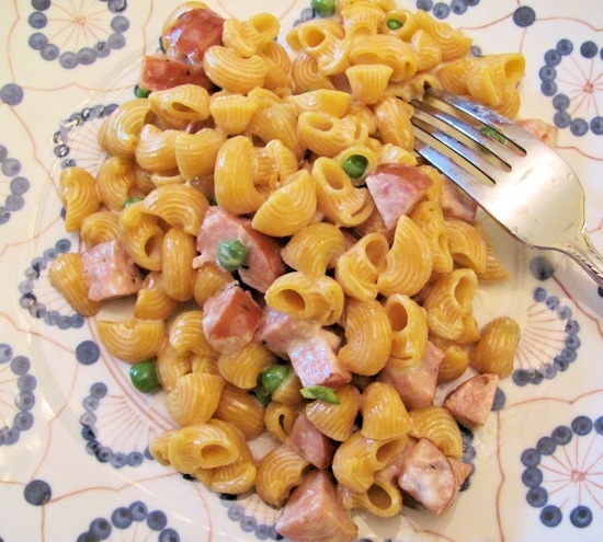 Creamy Pasta with Sausage and Peas