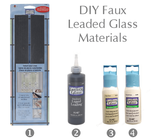 DIY Gallery Glass Leaded Glass Window Tutorial 