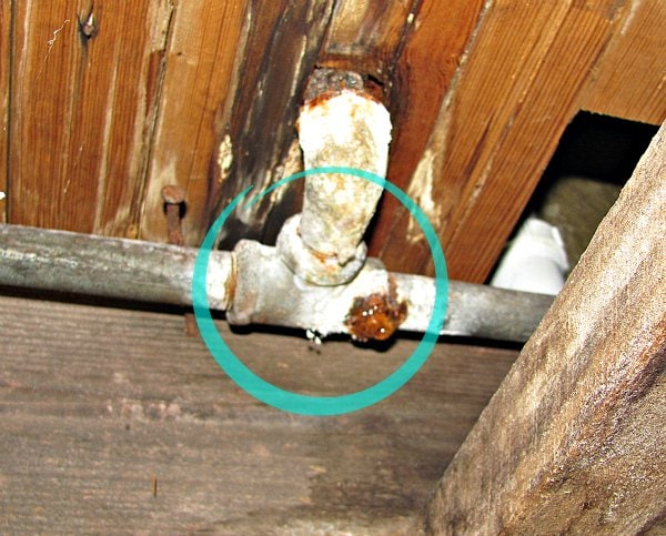 1920's supply piping leak
