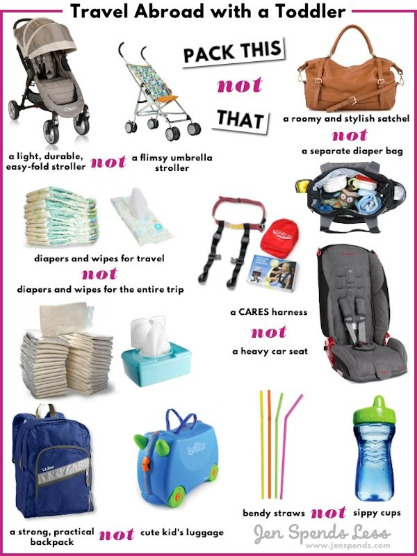 toddler travel essentials list